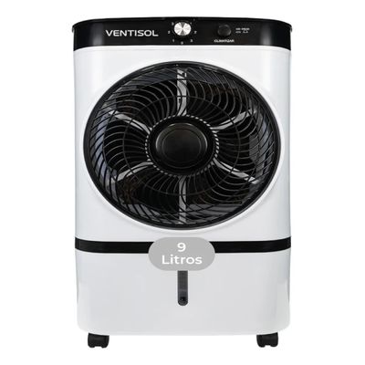 Climatizador Evaporativo Cli09 Ventisol 9 L Gelo Filtro Colmeia Portátil Silencioso 65w Residencial e Comercial 110V