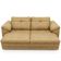 Sofá Retrátil Para Sala de Estar 3 Lugares 250cm Riza S03 Couro Soft Bege - Lyam Decor