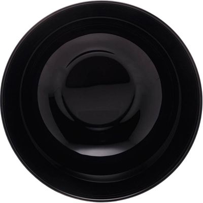 25 Cumbucas Vidro Opalino 300ml Bowl Tigela Restaurante Diwali Black 12x5cm