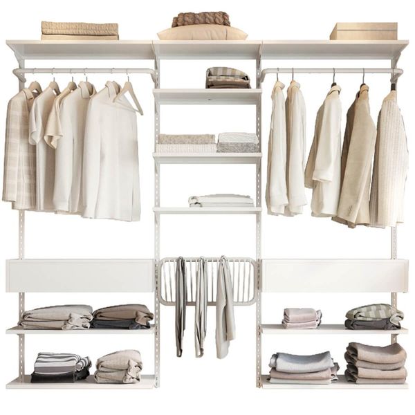 Closet Aberto Modulado para Casal 225cm Eternity 34 Branco