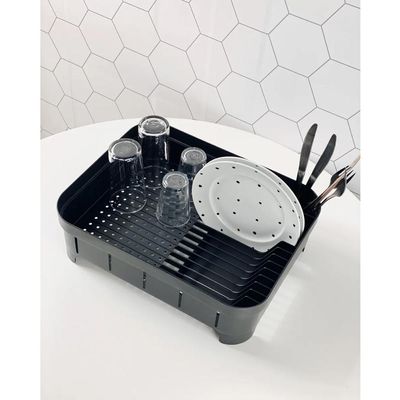 Escorredor de Louça Plástico com Porta Talheres
