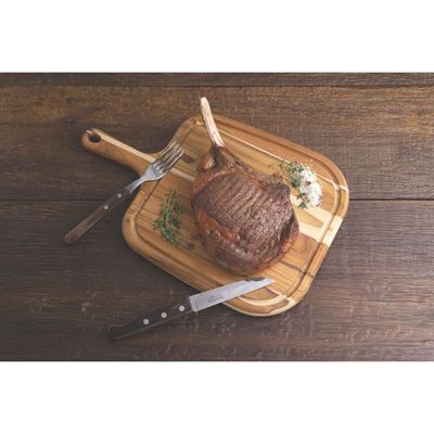 Tábua para Steak Tramontina Provence em Madeira Teca Fsc com Cabo 40x27 cm