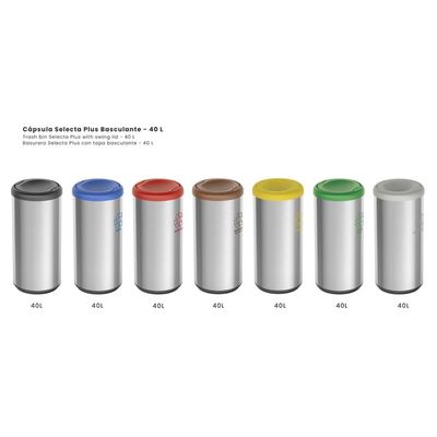 Lixeira Inox Tramontina Capsula Selecta Plus Basculante