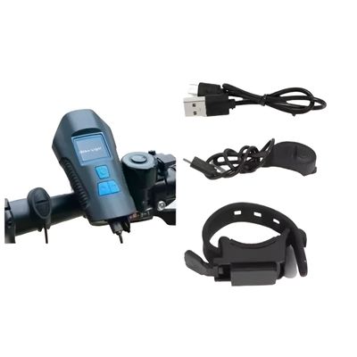 Lanterna com Velocímetro e Buzina para Bicicleta XA-585 – 350lm, IPX5, Bateria 1500mAh Ciclismo Lanterna Buzina