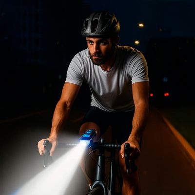 Lanterna com Velocímetro e Buzina para Bicicleta XA-585 – 350lm, IPX5, Bateria 1500mAh Ciclismo Lanterna Buzina