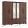 Guarda-roupa Bipartido 6 Portas 6 Gavetas Ouro Café Madeira Pinus - Finestra