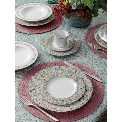 Aparelho de Jantar Tramontina Dalina Porcelana Decorada 20 Peças