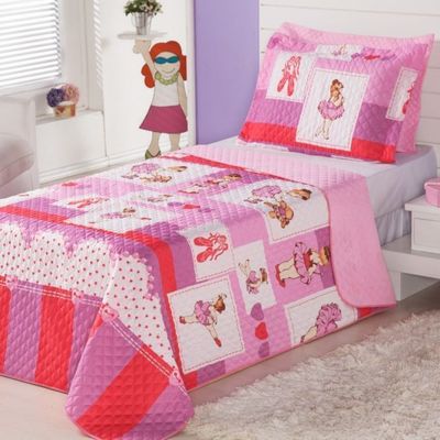 Kit Cobre Leito Dupla Face Infantil  2 Pecas - Balet