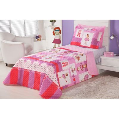Kit Cobre Leito Dupla Face Infantil  2 Pecas - Balet