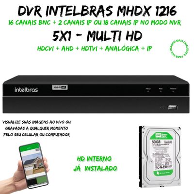 Dvr Mhdx 1216 C/HD 500GB