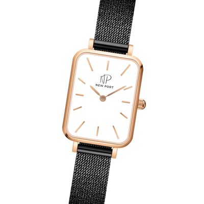Kit Relógio Feminino Quadrado De Pulso Casual + Bracelete