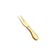 Garfo para Queijo Petiscos Mesa Frios Aço Inox Dourado