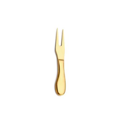 Garfo para Queijo Petiscos Mesa Frios Aço Inox Dourado