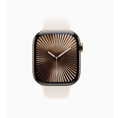 Apple Watch Series 10 (GPS + Cellular 46 mm) Caixa de Titânio Dourada