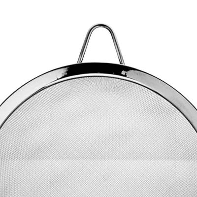 Peneira de Cozinha Aço Inox 32,5cm x 18cm com Apoio Lateral