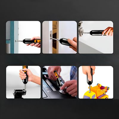 Conjunto Chave De Fenda Elétrica Recarregável Ferramenta - Prática, Compacta e Potente