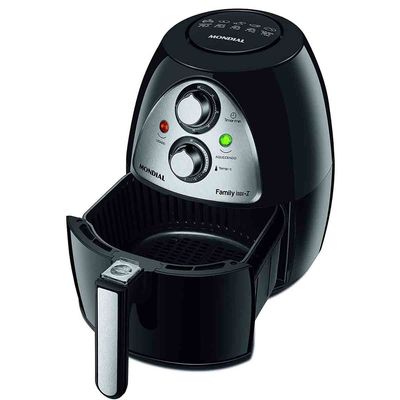 Fritadeira Eletrica Mondial 4Litros Family Inox Naf03l 220v Preto