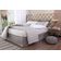 Saia Cama Box Queen Poliester Probox Pastilha Cinza Lavive