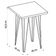 Mesa Centro Lateral Apoio (Montada) Iron 62Cm Marrom Caemmun