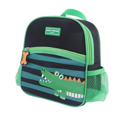 Kit Mochila Com Rodinhas Lancheira Pote P/ Lanche E Porta Acessórios Multiuso Pimpolho Verde