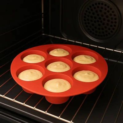 Kit 03 Forma de Cupcake Muffins Pudim Bolinho Air Fryer 21cm