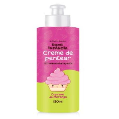 Creme de Pentear Doce Infância Cupcake de Morango 130ml AR (7072)