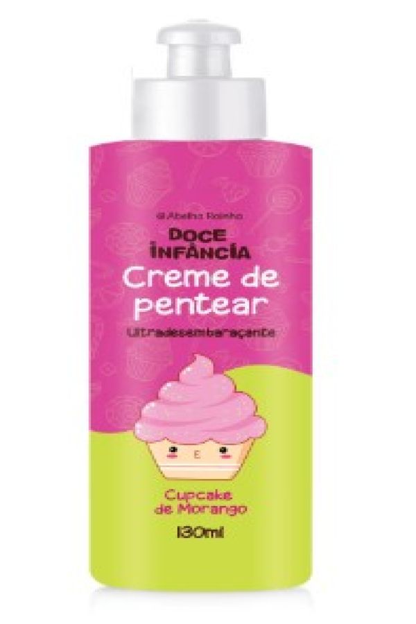 Creme de Pentear Doce Infância Cupcake de Morango 130ml AR (7072)