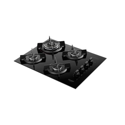 Cooktop à Gás 4 Bocas Dako Supreme Tripla Chama Preto / Bivolt