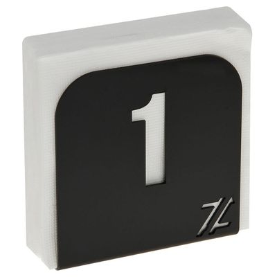 Porta Guardanapo Restaurante Numerado 1 ao 20 Preto Acrílico de Mesa
