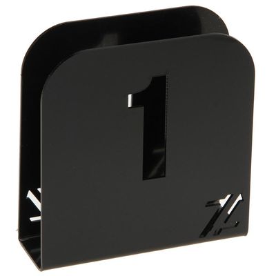 Porta Guardanapos Acrílico para Restaurante Numerados 1 ao 12 Preto de Mesa