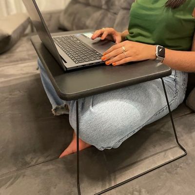 Suporte para Notebook Mesa Dobrável Ajustável- Preto