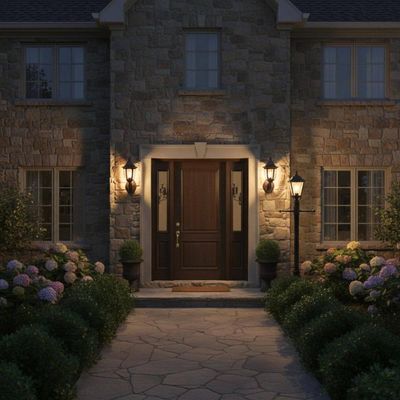 Luminária Arandela de Parede Externa Vintage Marrom Plástico 38cm Modena Dital Jardim Fachada