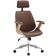 Cadeira Para Escritório Presidente Giratória Office Natural Polaris Corano R01 Marrom - Lyam Decor