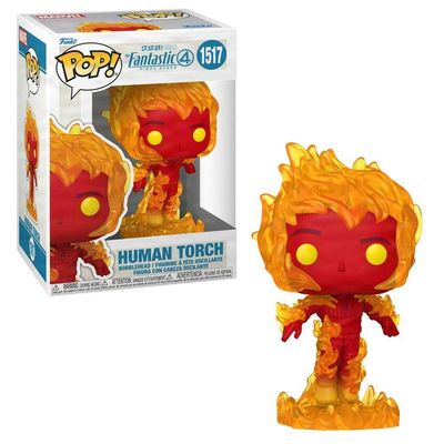 Boneco Funko Pop Marvel Quarteto Fantástico Tocha Humana