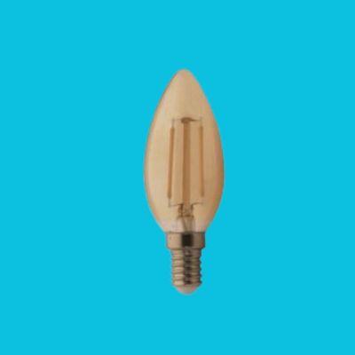 Lâmpada Led Filamento Vela 2w Filamento 2300k E27 Bivolt Unidade