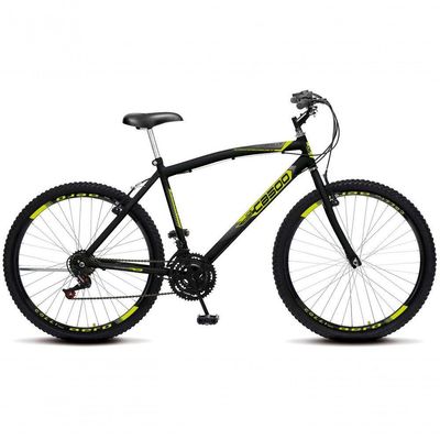 Bicicleta Cazelle Cb 500, Aro 26 Comum Natural, 36 Raias, 18 Marchas, Freios V-brake E Suporte De Guidão Down Hill Colli