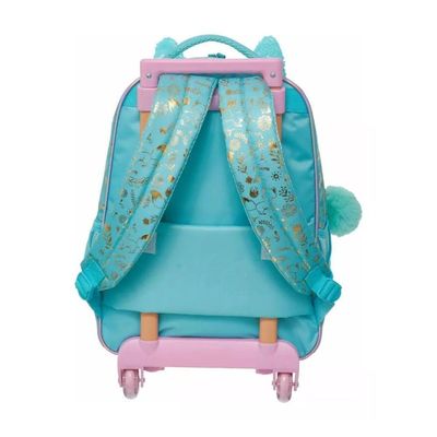 Kit Mochila Rodinhas + Lancheira + Estojo Pack Me Fox Pacific