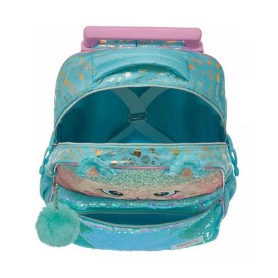 Kit Mochila Rodinhas + Lancheira + Estojo Pack Me Fox Pacific