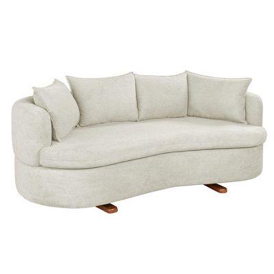 Sofa 4 Lugares Boucle M-204 2m Living Estofados Martins Boucle Branco