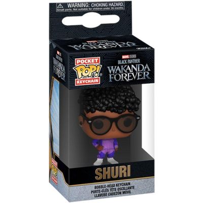 Chaveiro Pop! Marvel Pantera Negra Wakanda Shuri óculos