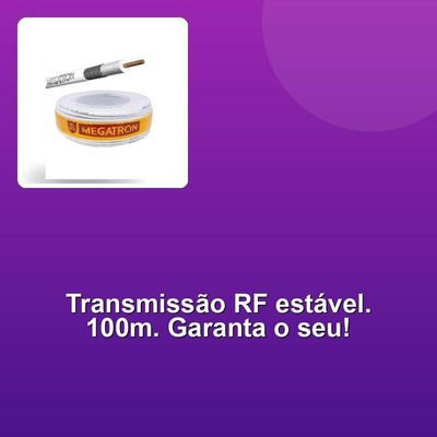 Caixa Cabo Coaxial Rf 0,4-2,5 Dbl + 2x26awg 100m Branco