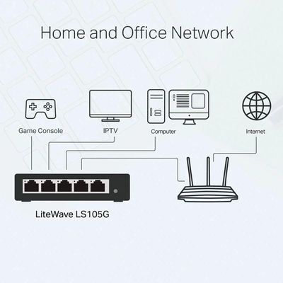 Switch Gigabit 5p 10-100-1000 Ls105g