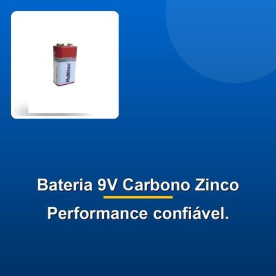 Bateria 9v Carbono Zinco