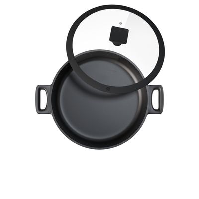 CAÇAROLA JOMAFE OMEGA BAIXA EM ALUMINIO INJETADO ANTIADERENTE 28CM 76120744