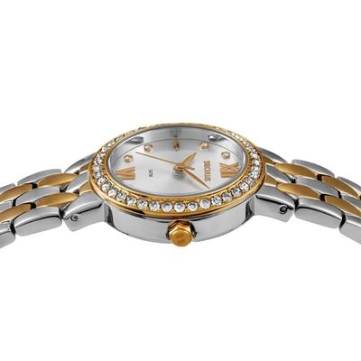 Relógio Seculus Feminino Ref: 23747lpsvbs2 Clássico Bicolor
