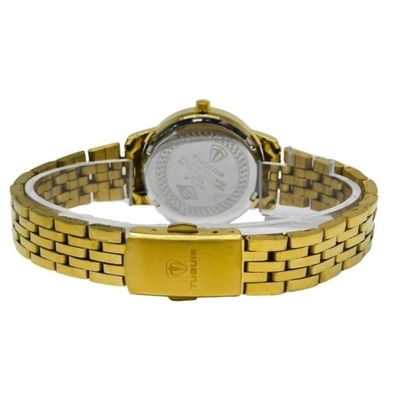 Relógio Tuguir Feminino Ref: Tg30376 Dourado Estojo Porta Jóias