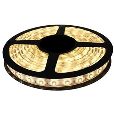 Kit 3 Fita Led 5050 Branco Quente 3000k Luz Amarela Bivolt Com Fonte