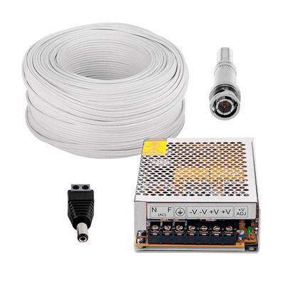 KIT 4 monitoramento completo. DVR 1004 + 4 câmeras 1120 Intelbras + Cabo + conectores