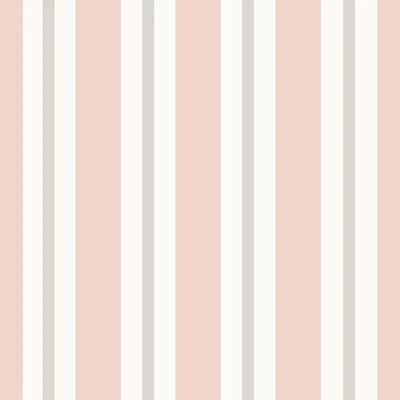 Papel de Parede Revoada Listrado Rosa e Cinza 4459