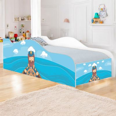 Cama Solteiro Infantil 197x91,5cm para Quarto Personagens Marinheiro K02 - D'Rossi